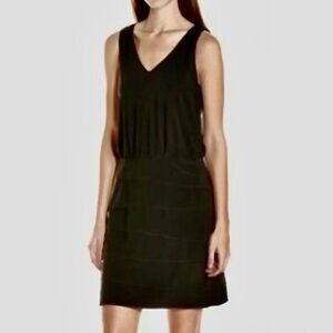 LAUNDRY By Shelli Segal NWT Black Dress Sleeveless T-Back Tiers Size 6